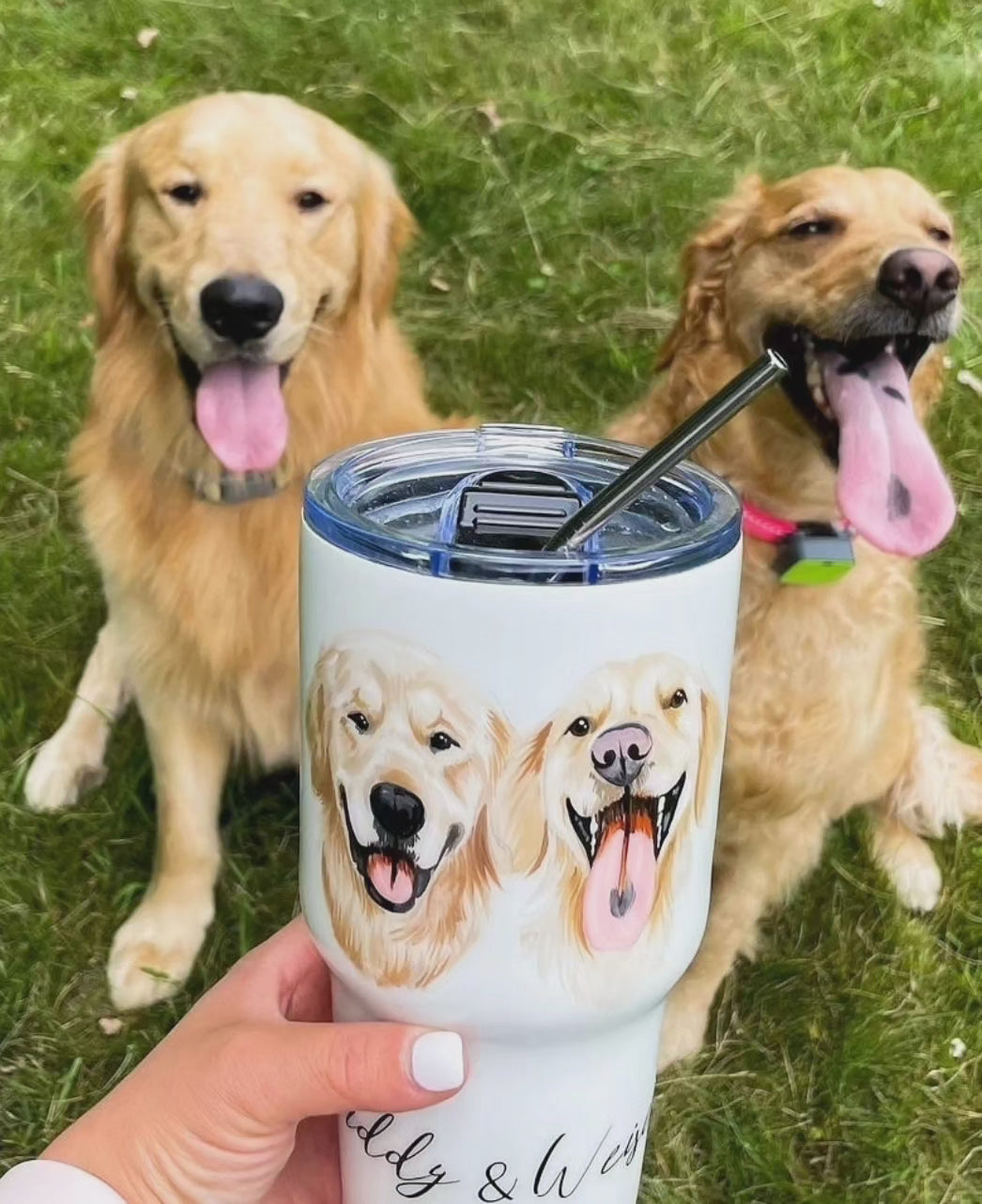 Laser Engraved Authentic Yeti Tumbler - hotsell GOLDEN RETRIEVER